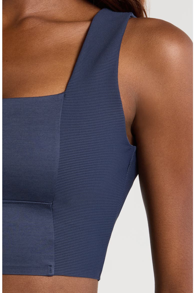 Moveknit Sport Crop Tank, Alternate, color, HEATHER NAVY BLAZER