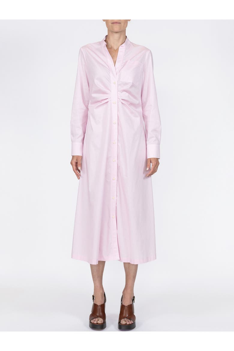 GENNY Long Sleeve Shirt Dress Pink, Alternate, color, Pink