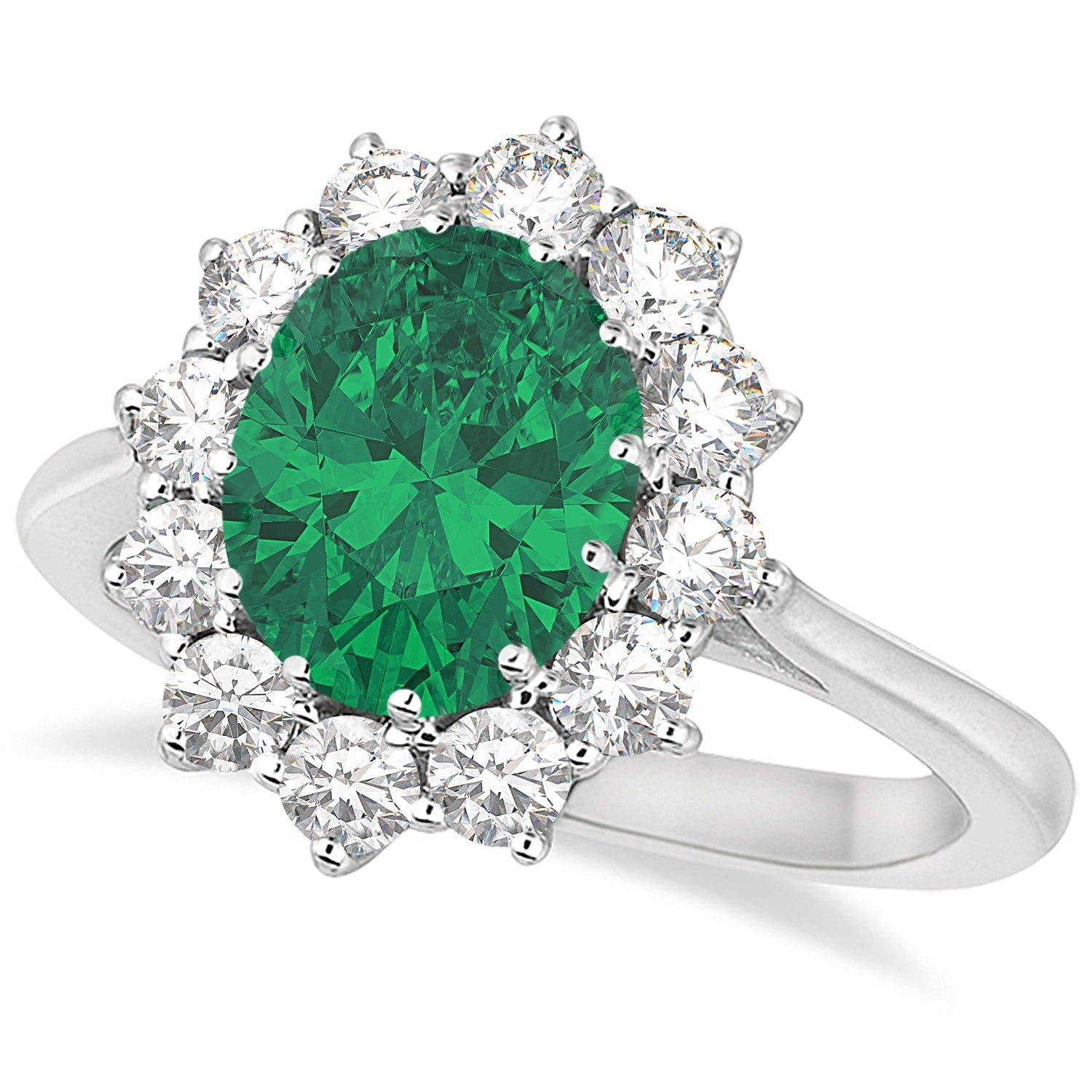 Emerald/White Gold