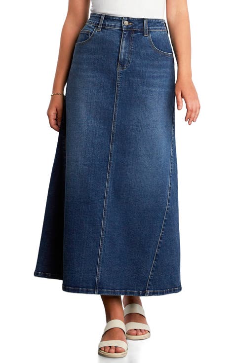 Denim Maxi Skirt