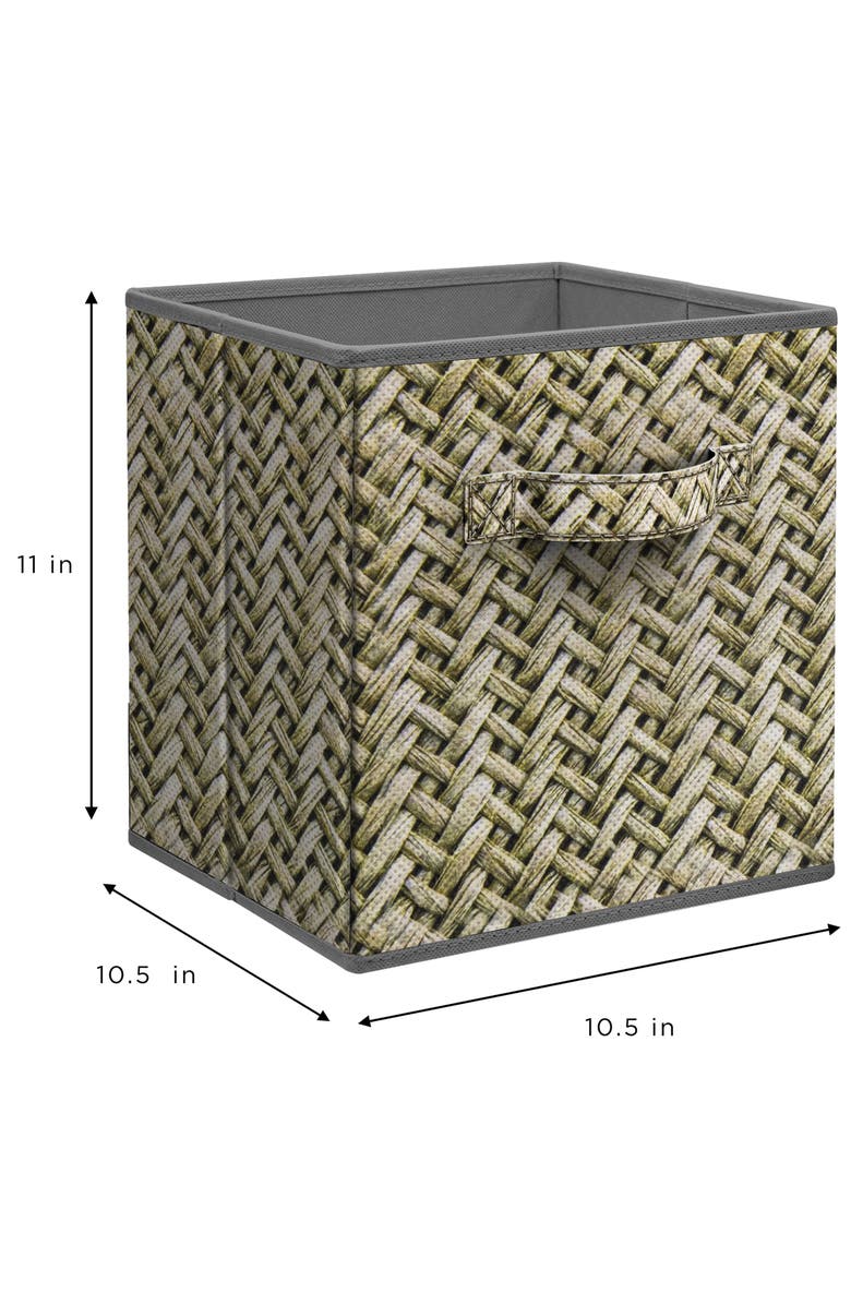 SORBUS Set of 4 Storage Bins, Alternate, color, Woven Gray