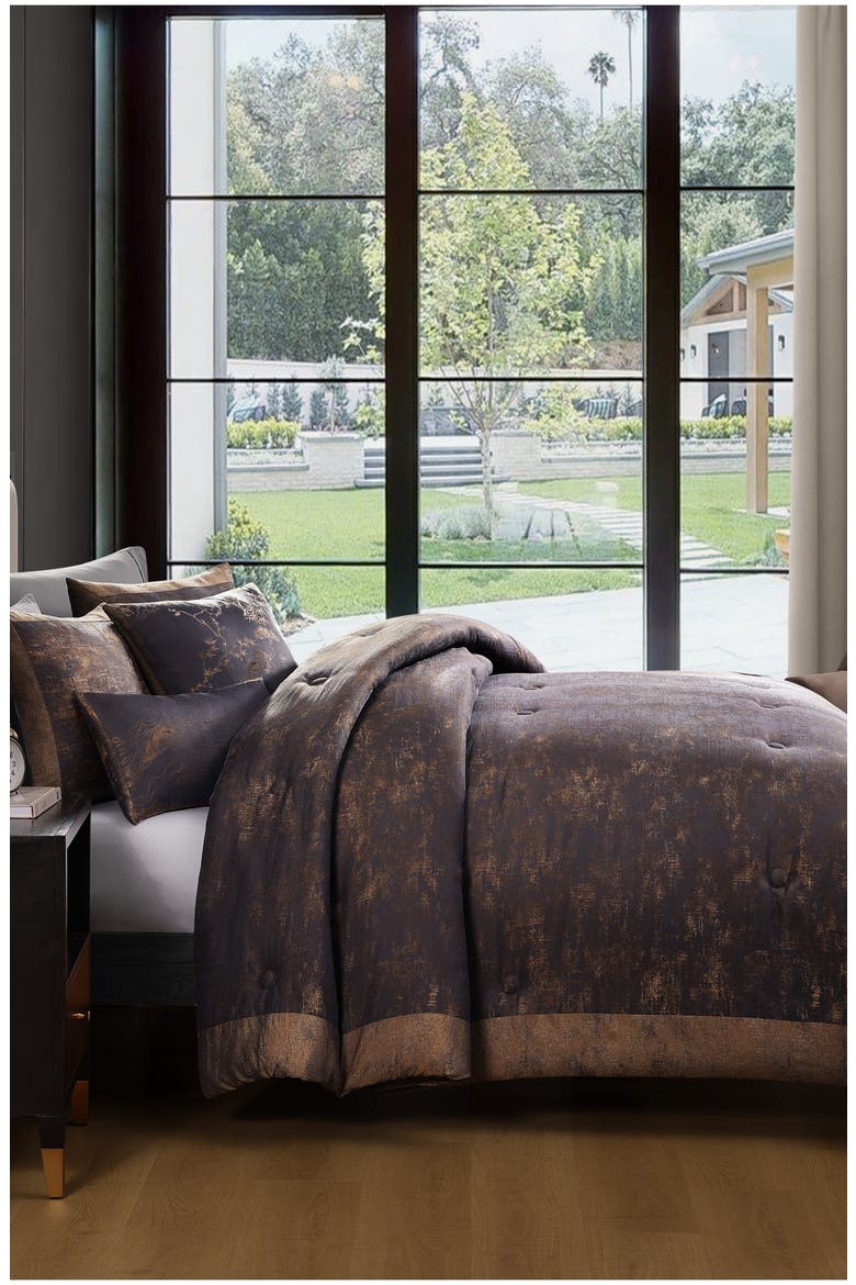 Texture Jacquard Comforter Set, Alternate, color, GREY