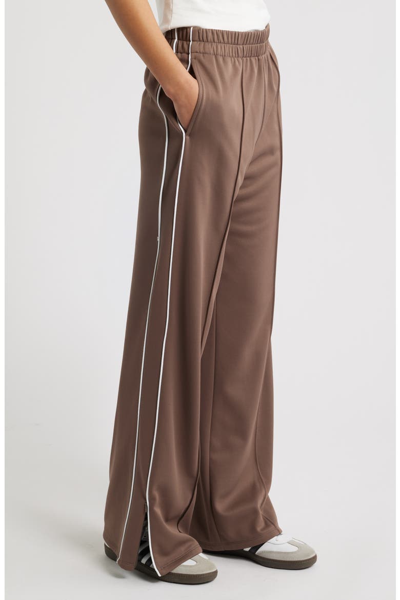 Fleece Track Pants, Main, color, BROWN QUARTZ