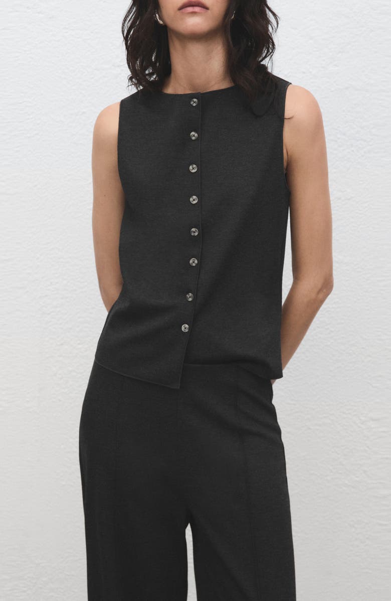 MANGO Pull-On Straight Leg Pants, Alternate, color, Grey