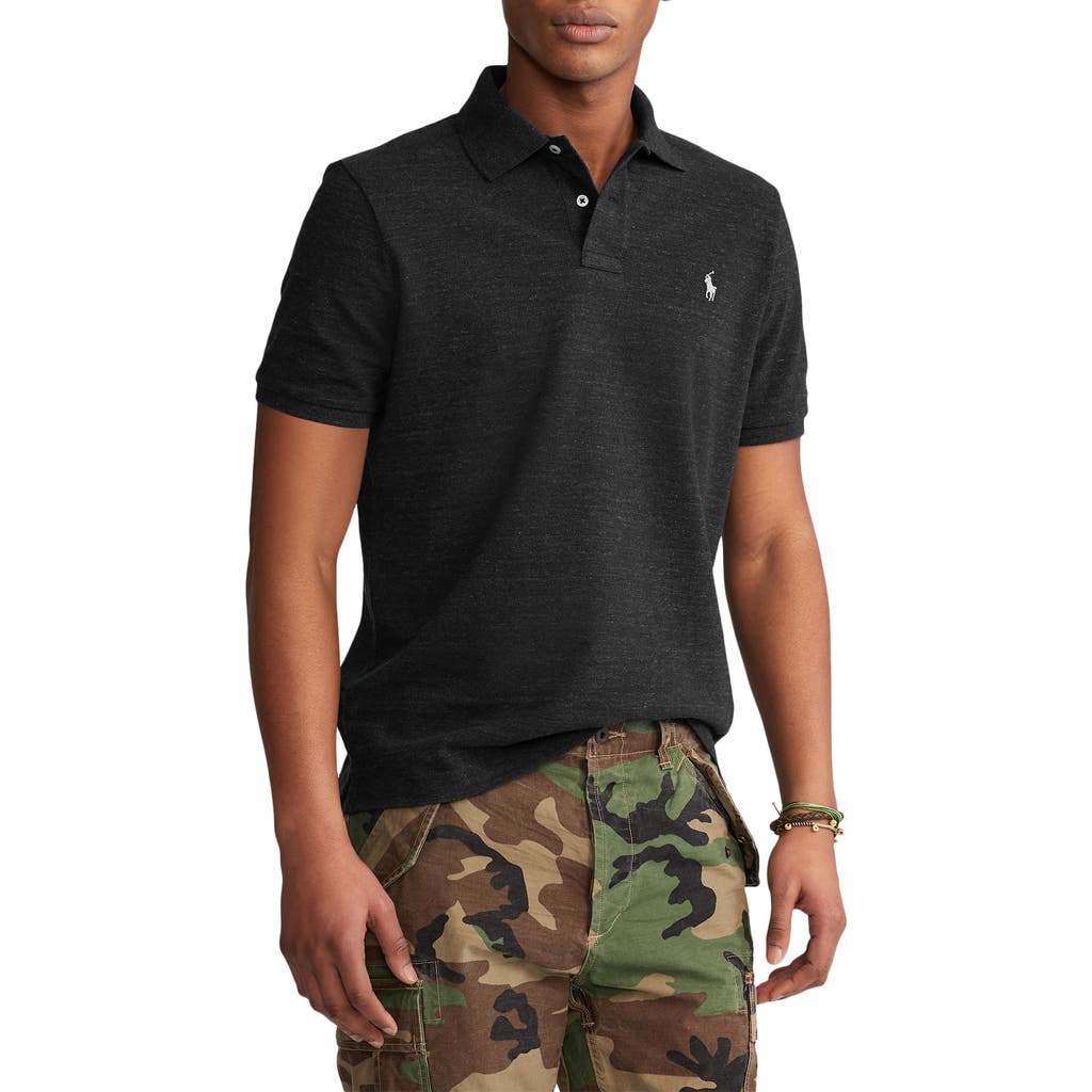 Polo Ralph Lauren Polo Pony-embroidered Polo Shirt In Black