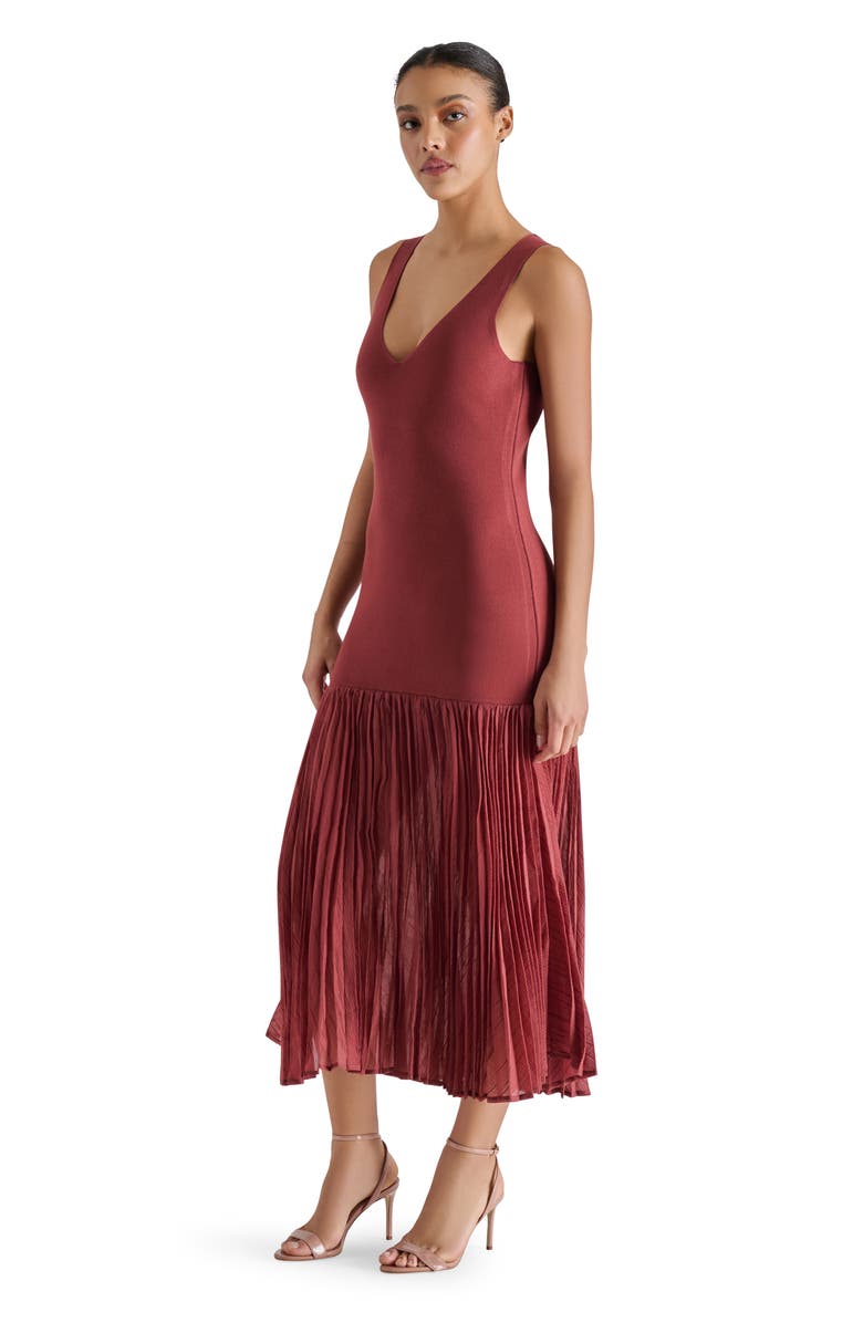 Steve Madden Sorella Sleeveless Drop Waist Midi Dress, Alternate, color, 