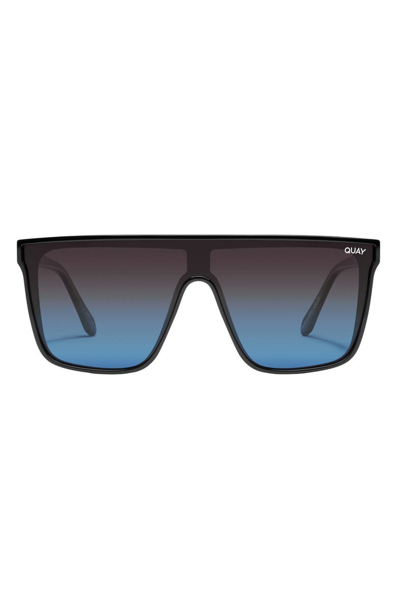 QUAY Nightfall Extra Large Polarized Shield Sunglasses, Main, color, 