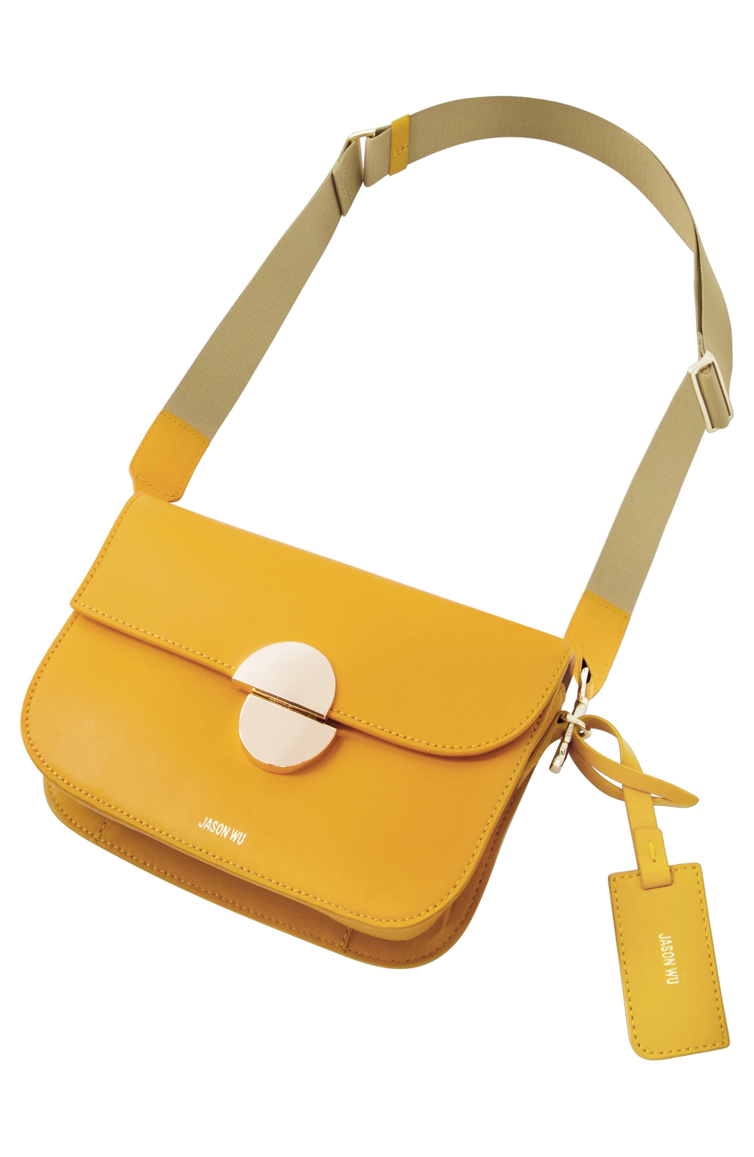 Crossbody Bag, Alternate, color, MUSTARD TOPAZ