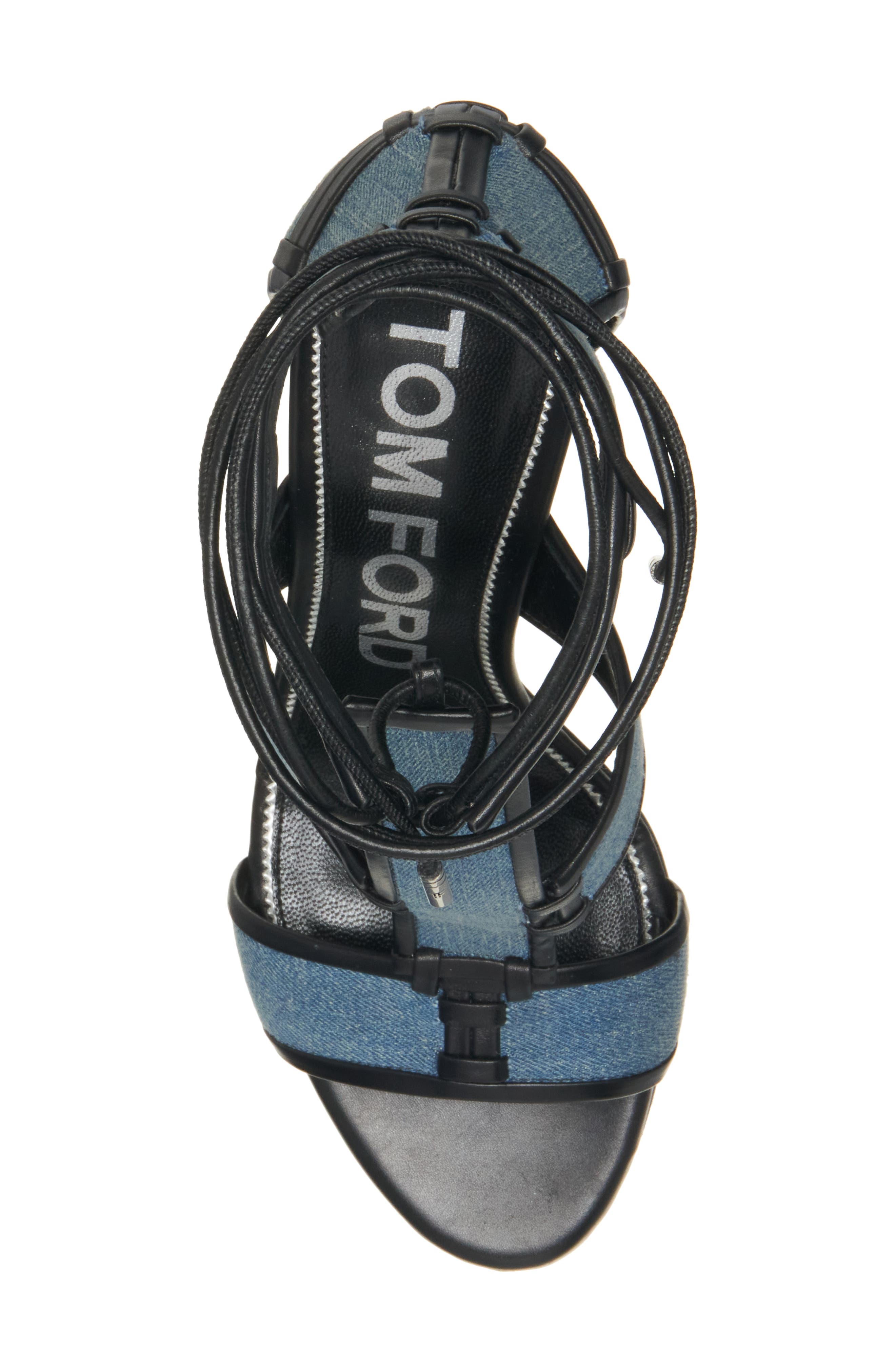 TOM FORD Patchwork T-Strap Sandal, Alternate, color, 