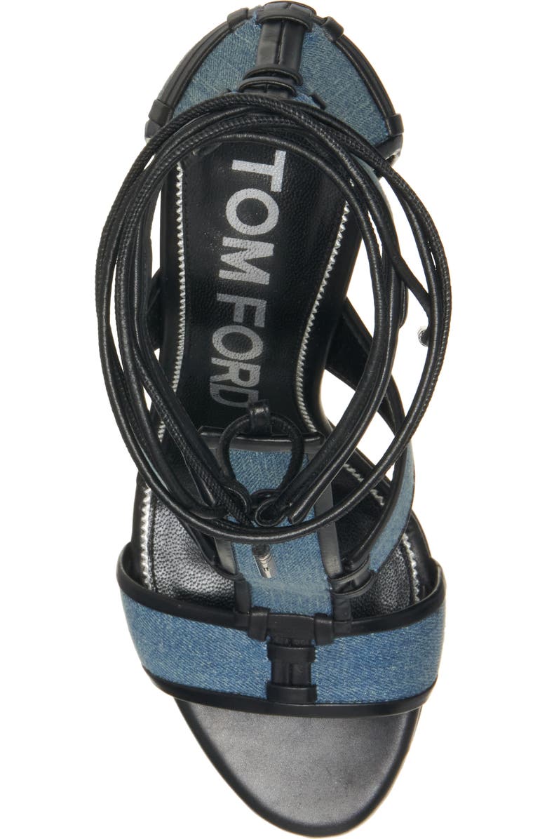 TOM FORD Patchwork T-Strap Sandal, Alternate, color,