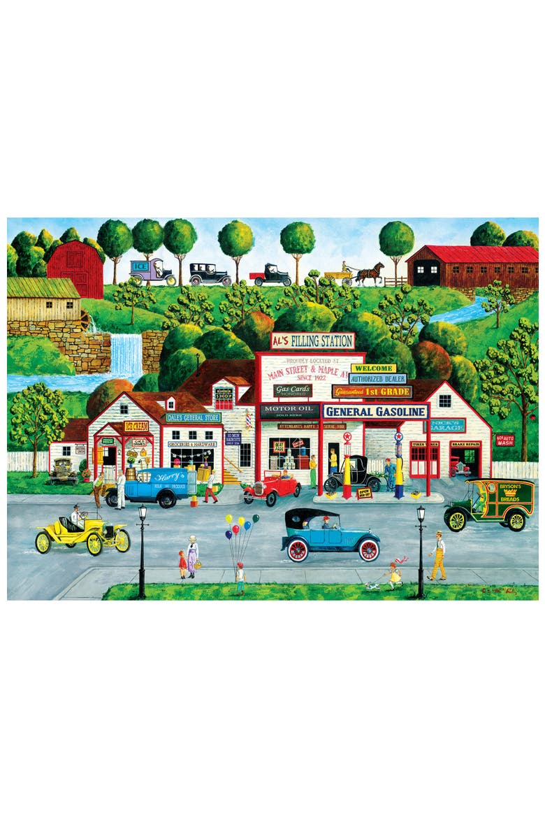 The Old Filling Station 1000pc Puzzle, Alternate, color, Multicolor