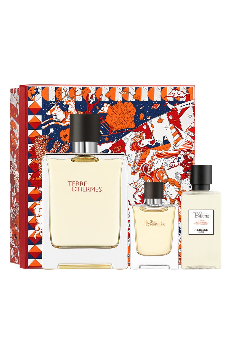 Hermès Terre d'Hermès Eau de toilette gift set, Main, color, 