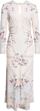 Camilla Print Ruched Jersey Maxi Dress