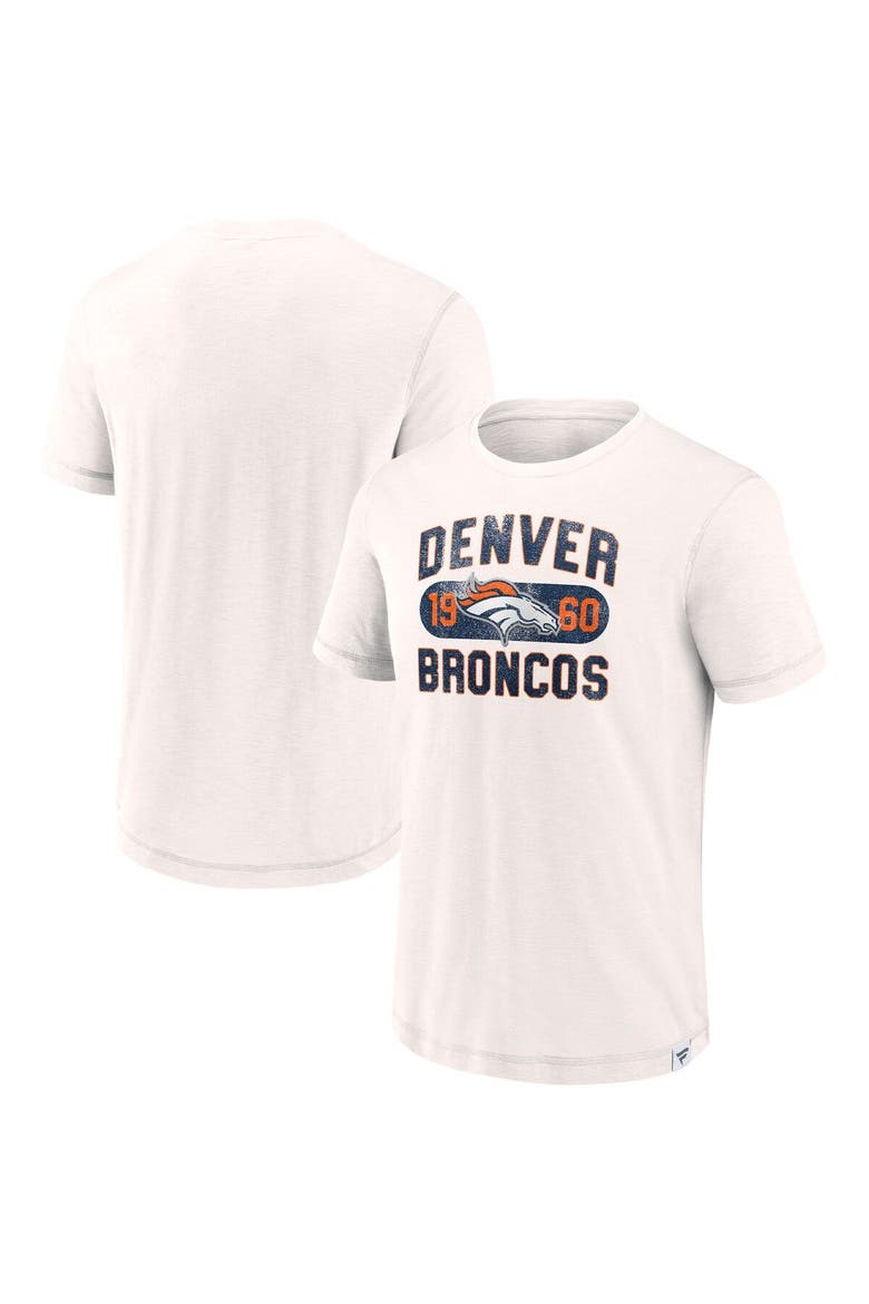 Men's Fanatics Branded White Denver Broncos Act Fast T-Shirt, Main, color, White