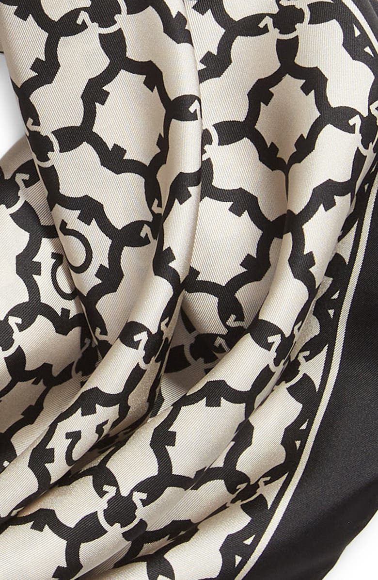FERRAGAMO Salvatore Ferragamo Gancini Square Silk Scarf, Alternate, color,