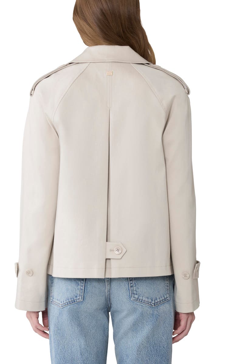 Soia & Kyo Juliette Short Stretch Cotton & Nylon Trench Coat, Alternate, color, Light Oak