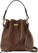 Reiss Esther Leather Bucket Bag