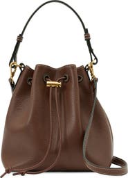 Reiss Esther Leather Bucket Bag
