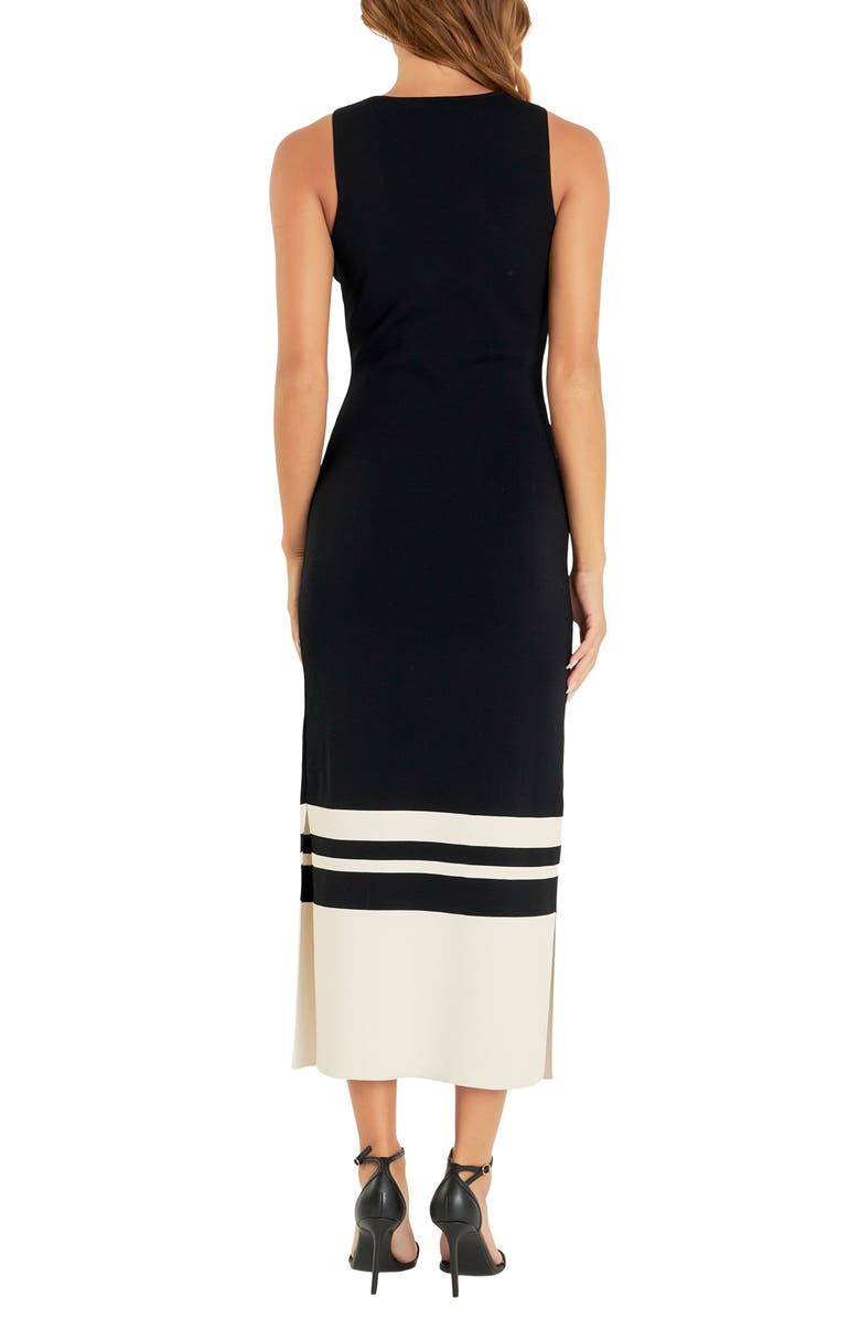 Endless Rose Stripe Colorblock Body-Con Dress, Alternate, color, 