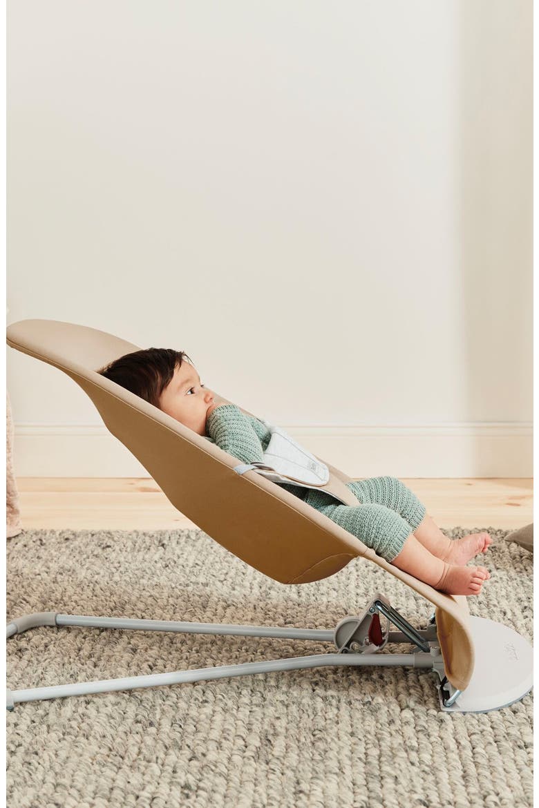Bouncer Bliss Convertible Jersey Baby Bouncer, Alternate, color, BEIGE