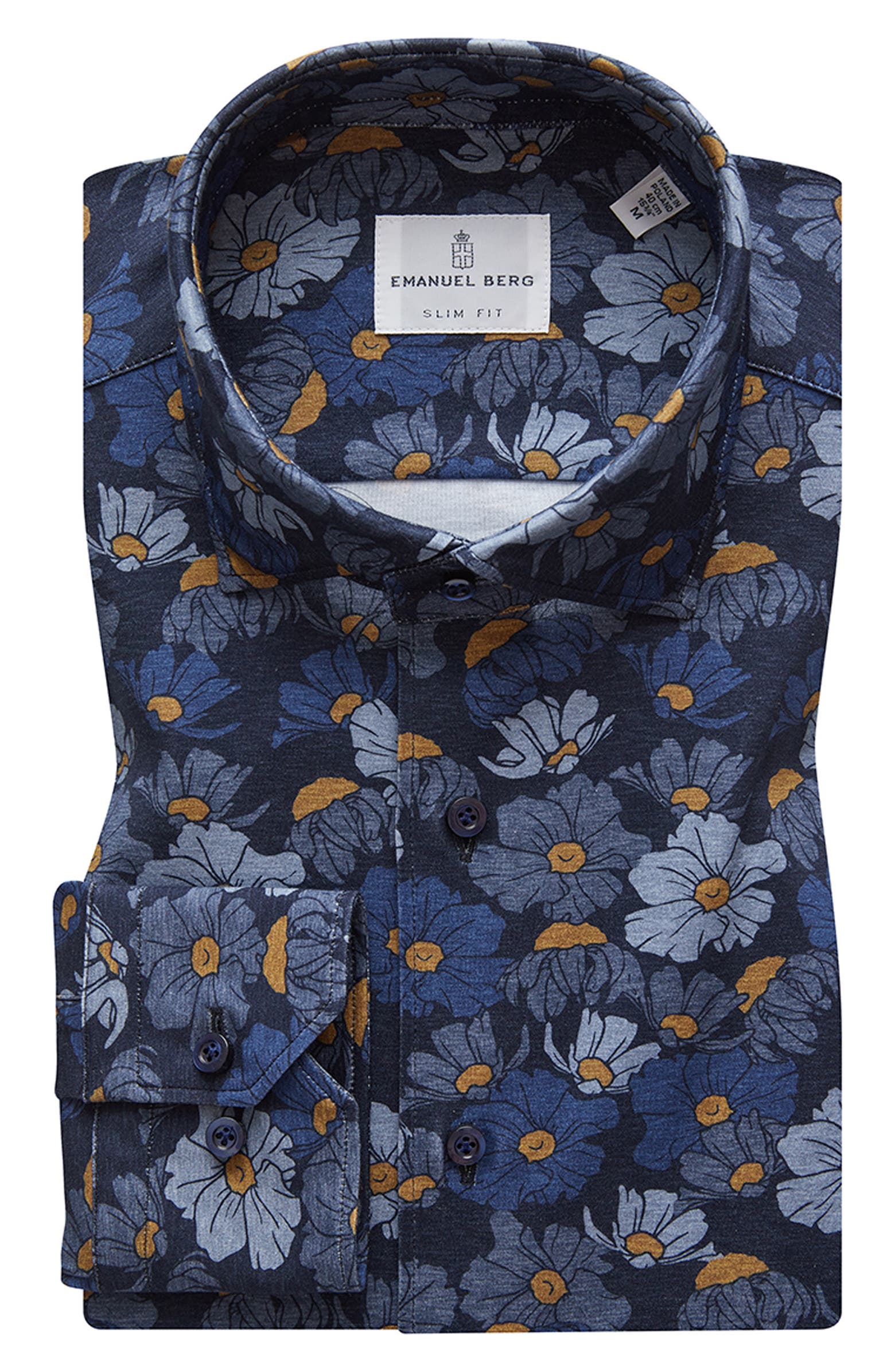 Emanuel Berg 4Flex Modern Fit Knit Button-Up Shirt | Nordstrom