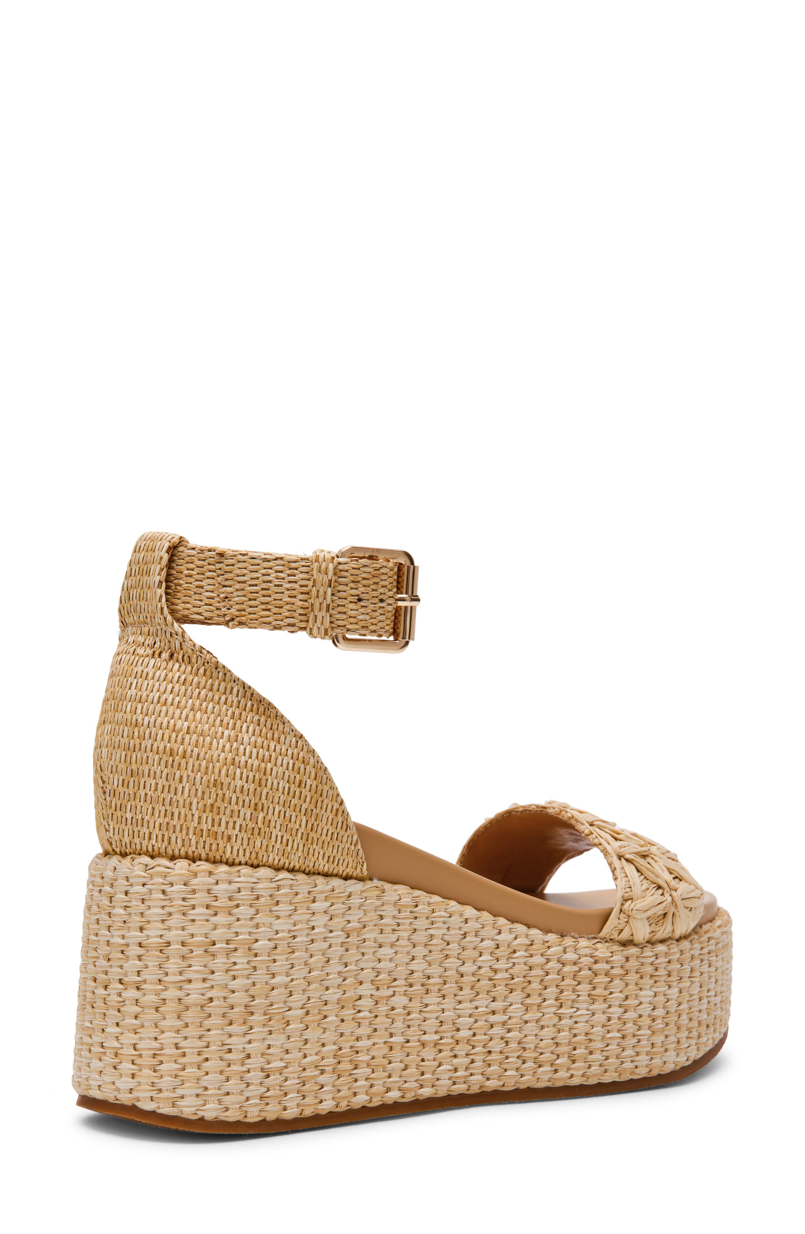 Alumina Platform Sandal, Alternate, color, NATURAL