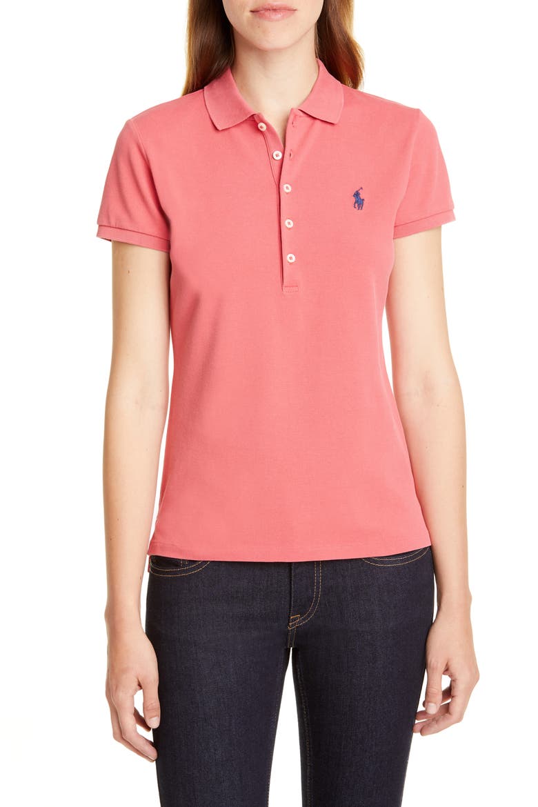 Julie Polo, Main, color, NANTUCKET RED