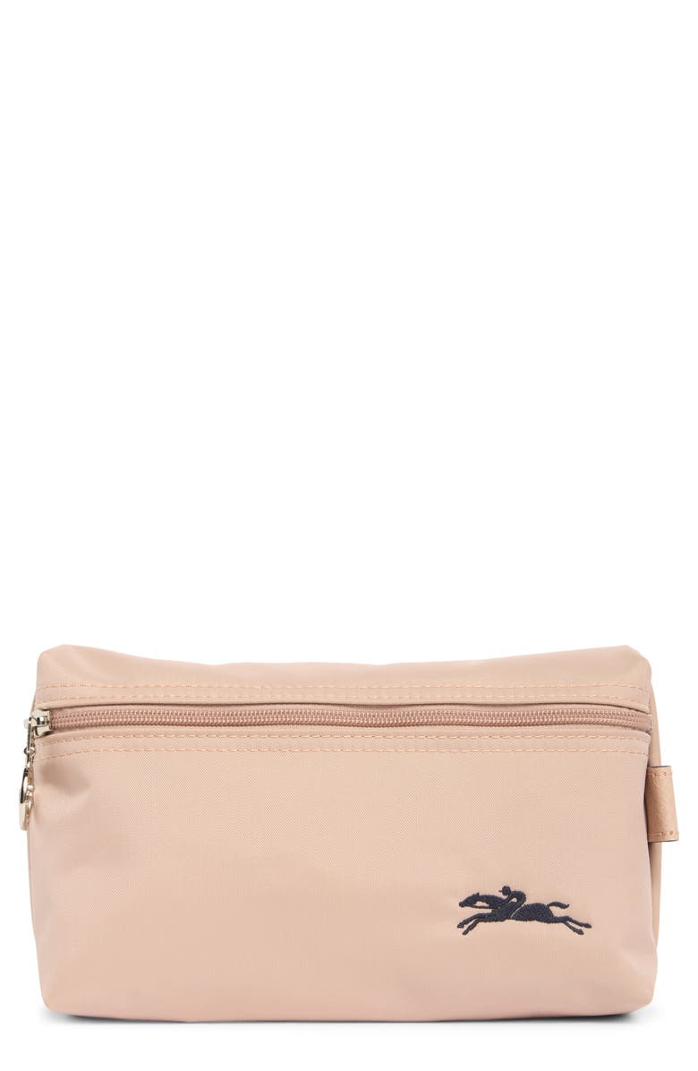 Longchamp Le Pliage Club Logo Cosmetic Bag, Main, color, Hawthorn