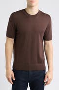 BOSS Virgin Wool Short Sleeve Sweater
