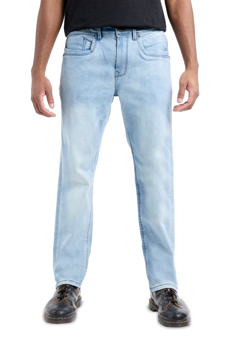 Supersoft Relaxed Slim Fit Skinny Jeans, Main, color, LIGHT BLUE