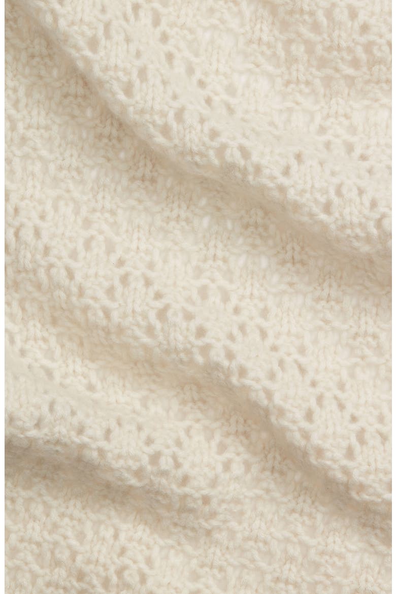 Crafted by Vince Crochet Wool & Cashmere Scarf (Nordstrom Exclusive), Alternate, color, CREAM