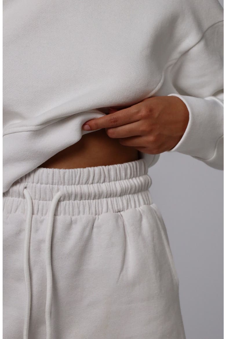 Hemp Essentials Fleece Shorts, Alternate, color, white