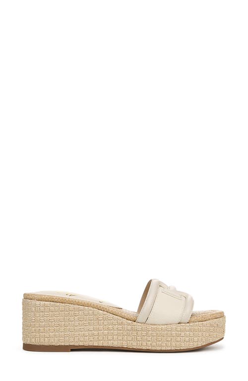 Sam Edelman Pauleena Espadrille Sandal Sand Dune Leather In Modern Ivory