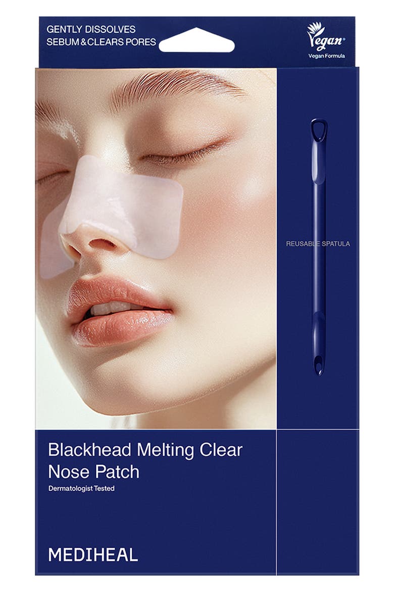 Blackhead Melting Clear Nose Patch, Main, color, NAVY