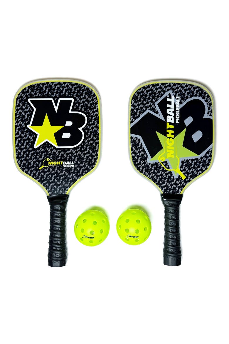 NightBall® Light-Up Pickleball Set, Main, color, MULTI