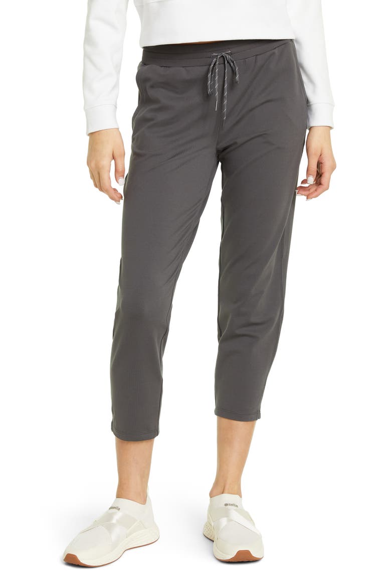 Live In Ankle Active Performance Lifestyle Pants, Main, color, GREY FORGED