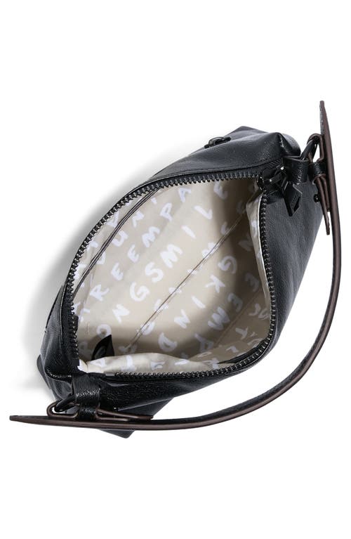 Aimee Kestenberg Ava Convertible Leather Shoulder Bag In Black