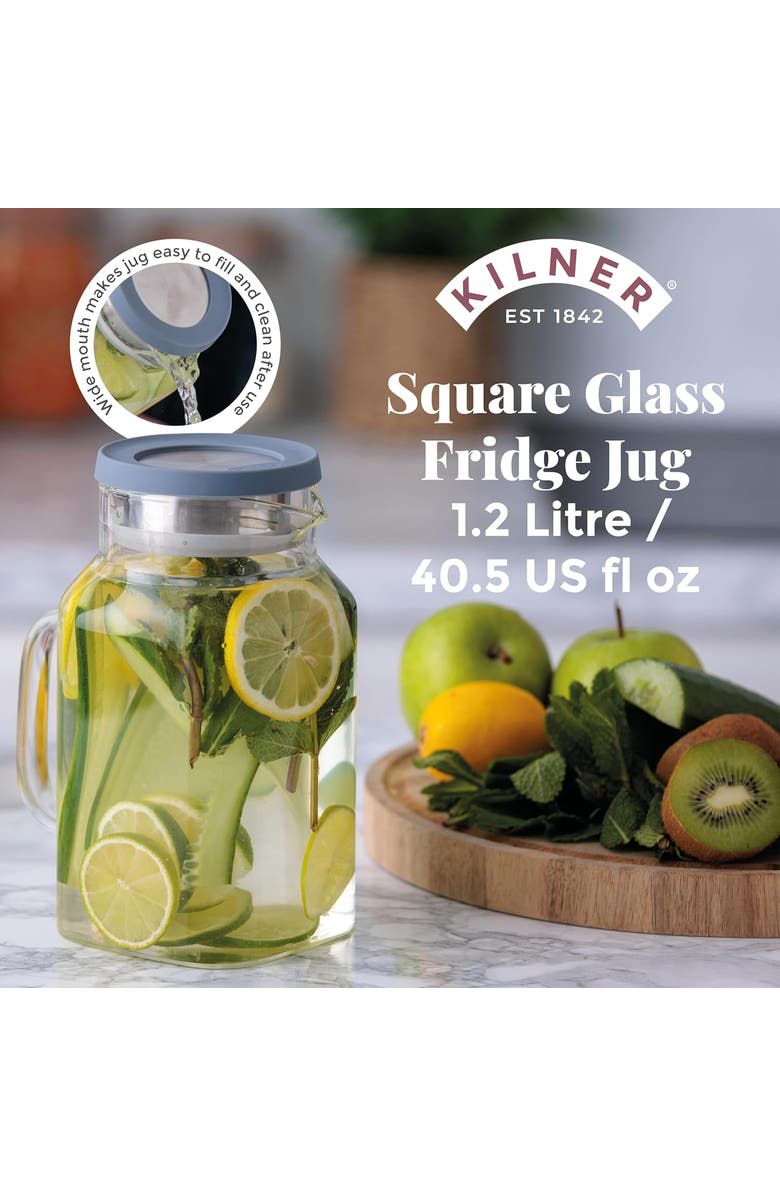 Kilner Fresh Storage Fridge Jug, Alternate, color, Clear