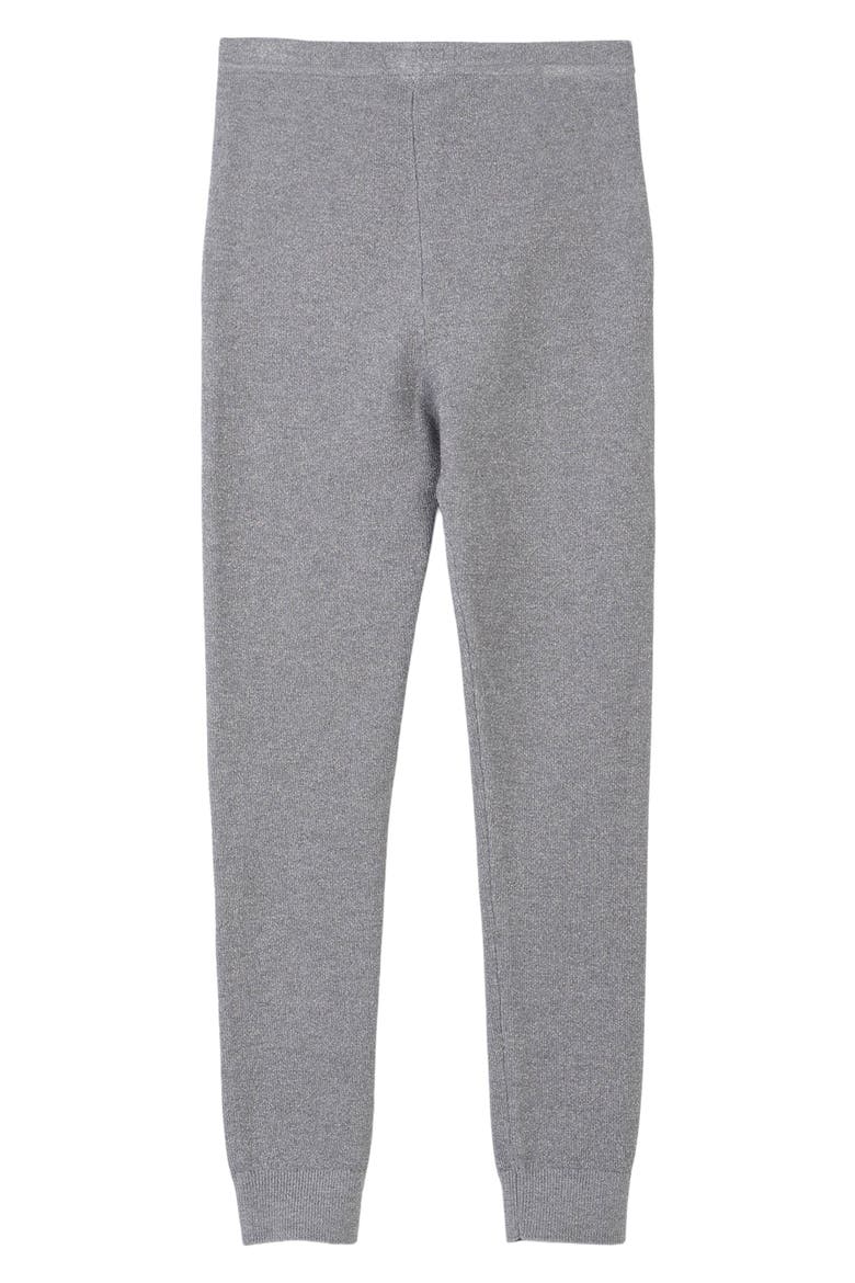 Kids' Shimmer Knit Leggings, Alternate, color, GREY