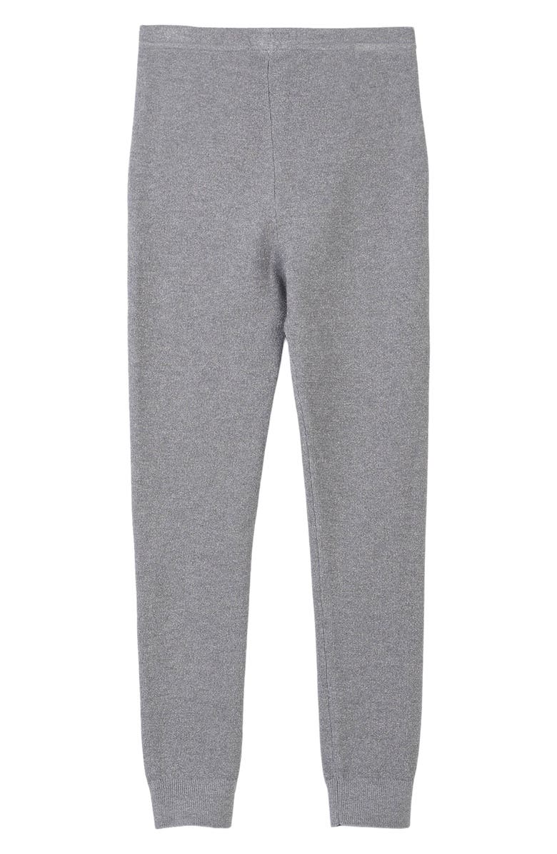 Hatley Kids' Shimmer Knit Leggings, Alternate, color, Grey