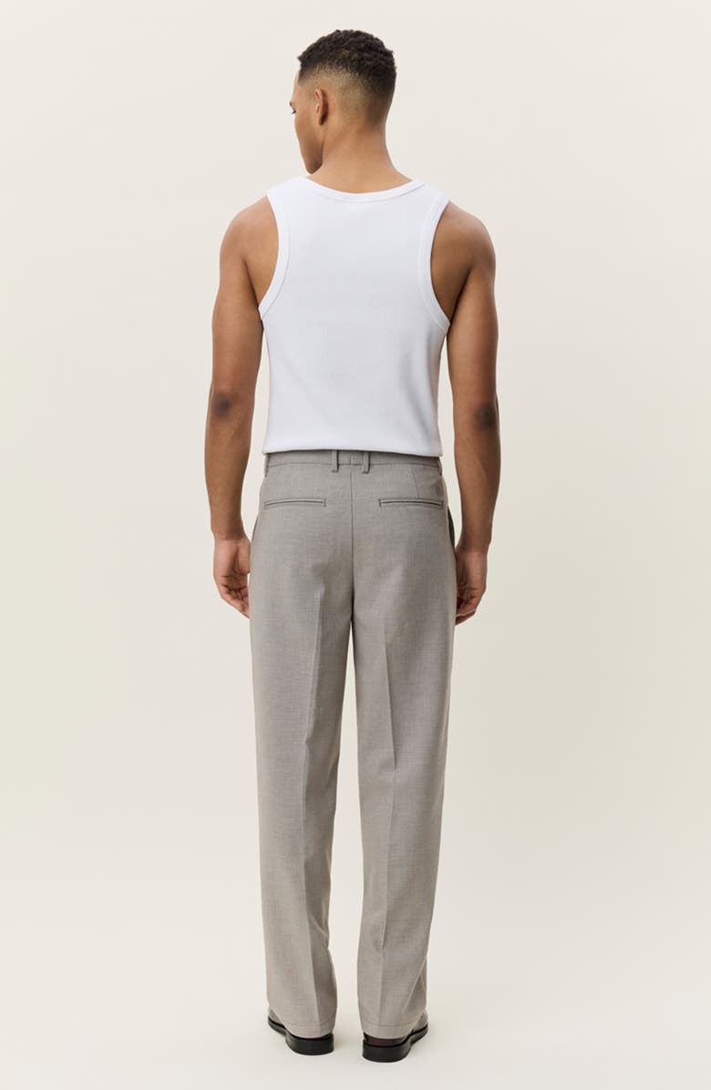 Les Deux Mini Check Pleated Pants, Alternate, color, Bungee Cord Brown