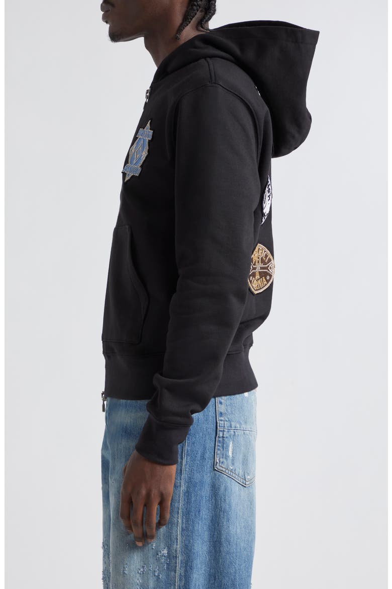 Hotel Zip Hoodie, Alternate, color, BLACK