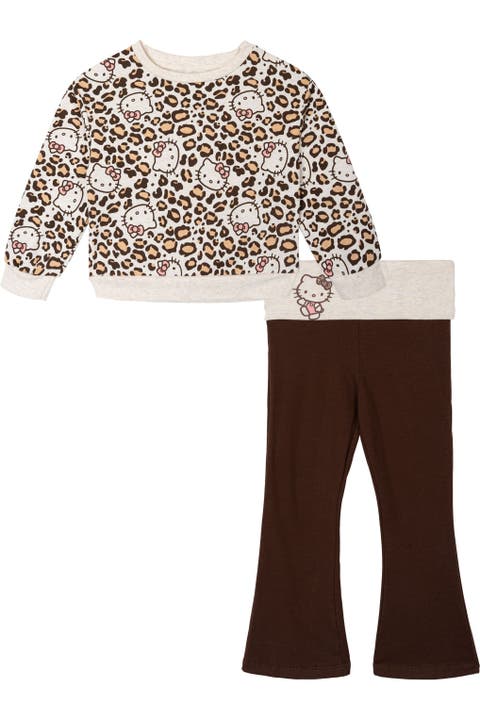 Fleece Sweatshirt And Flare Leggings Set (toddler, Little Kid & Big Kid)