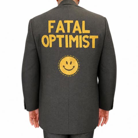 Fatal Optimist Charcoal Blazer