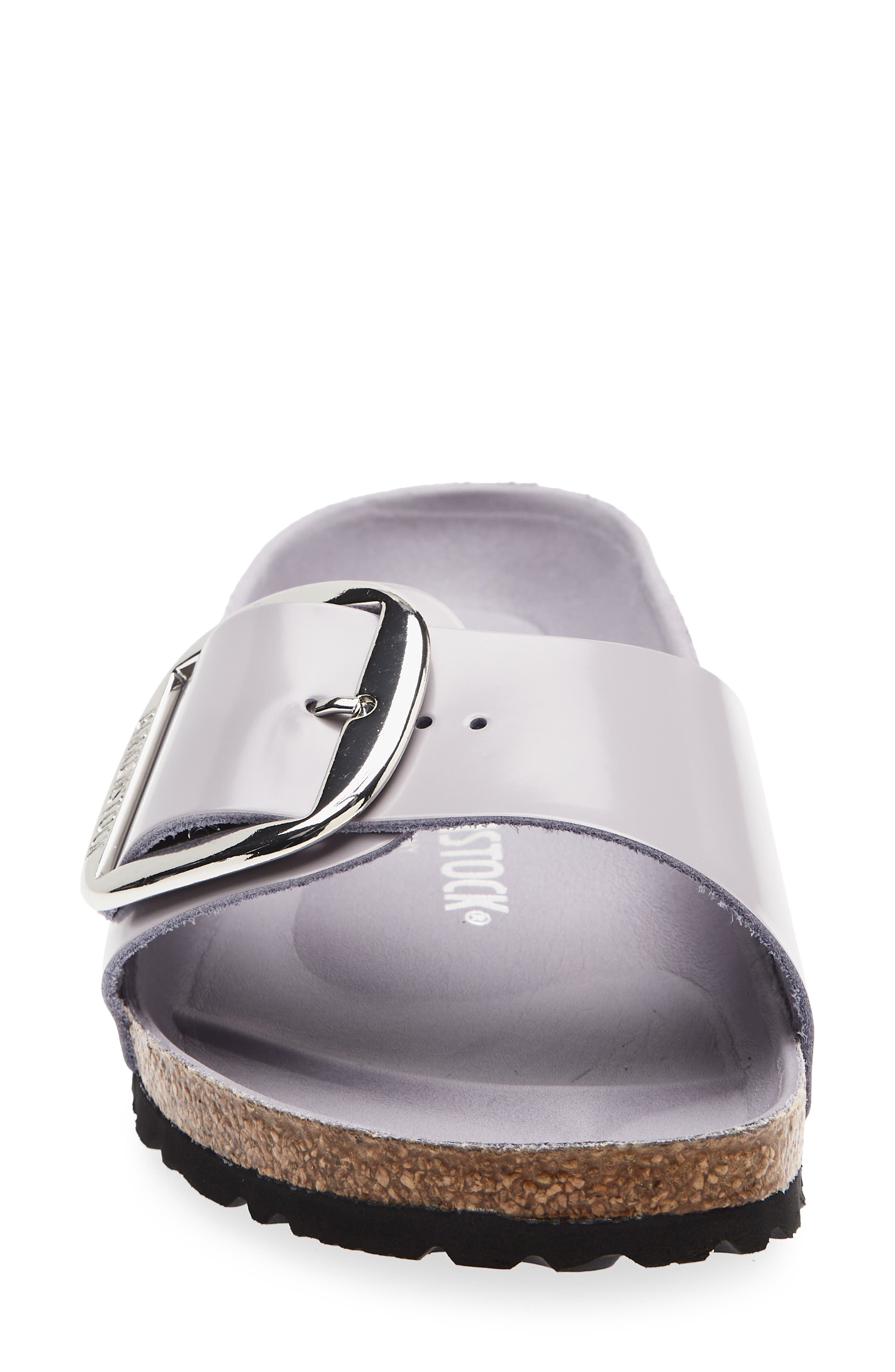 Madrid Big Buckle Slide Sandal, Alternate, color, LAVENDER SKY