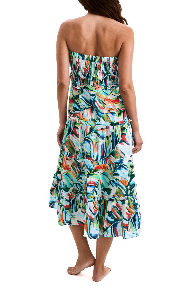Mimi Flamingo Reef Print Convertible Maxi Skirt, Alternate, color, 