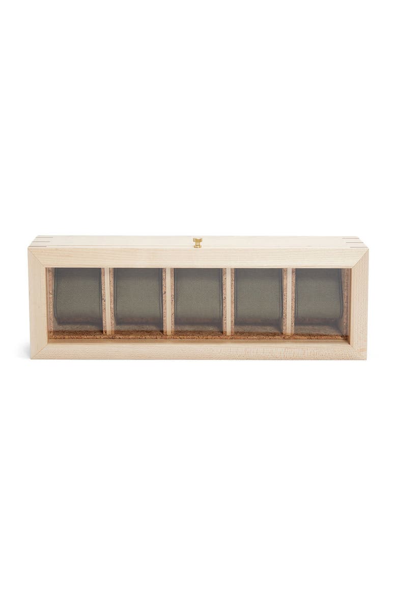 x Analog Shift Flatiron II 5 Piece Watch Box, Alternate, color, Wood