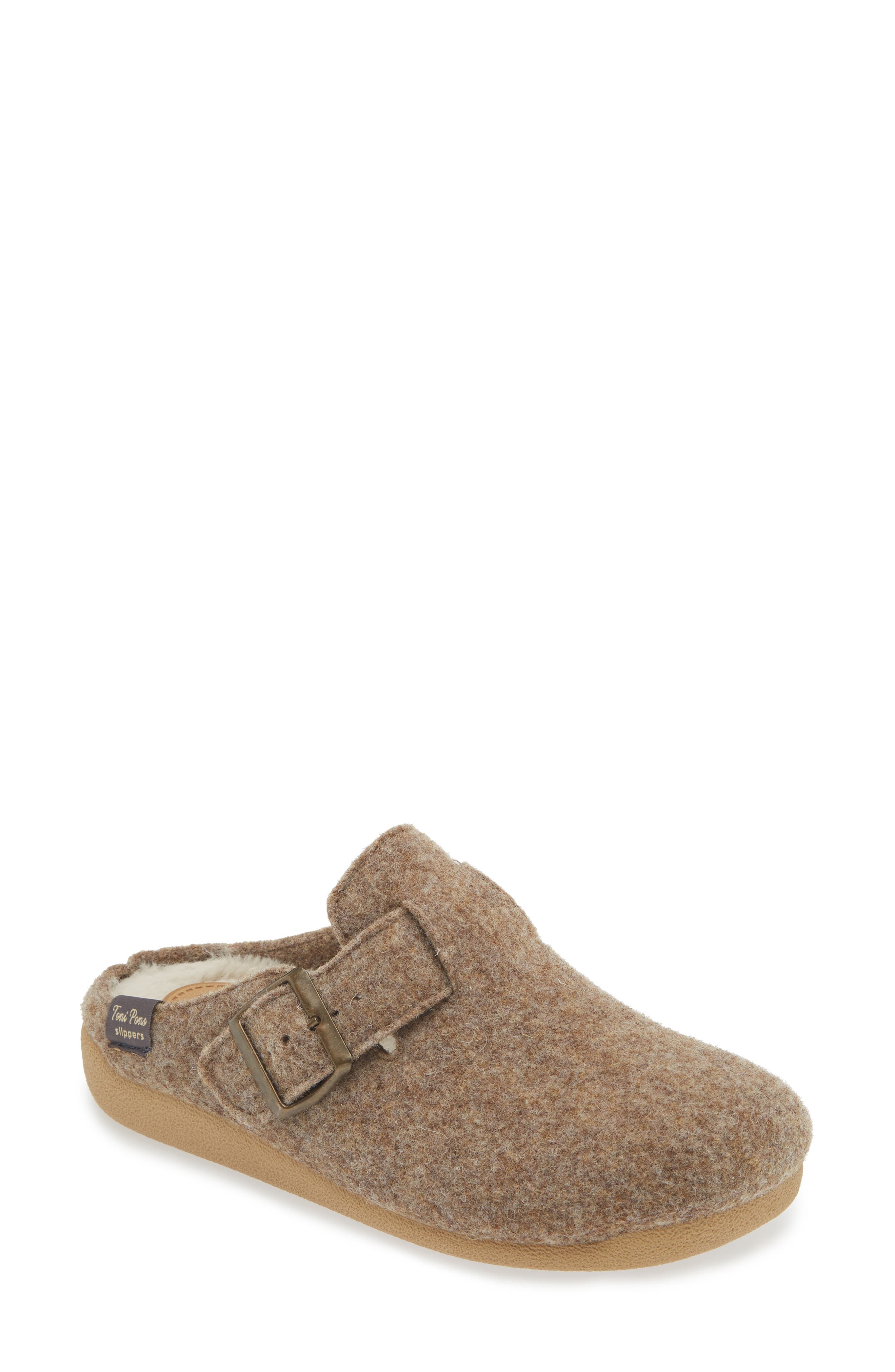 Toni Pons Mima Wool Blend Clog Slipper, Main, color, Taupe