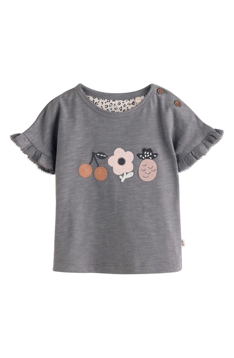 NEXT 6-Pack Assorted Frill T-Shirts & Shorts Set, Alternate, color, Grey Multi