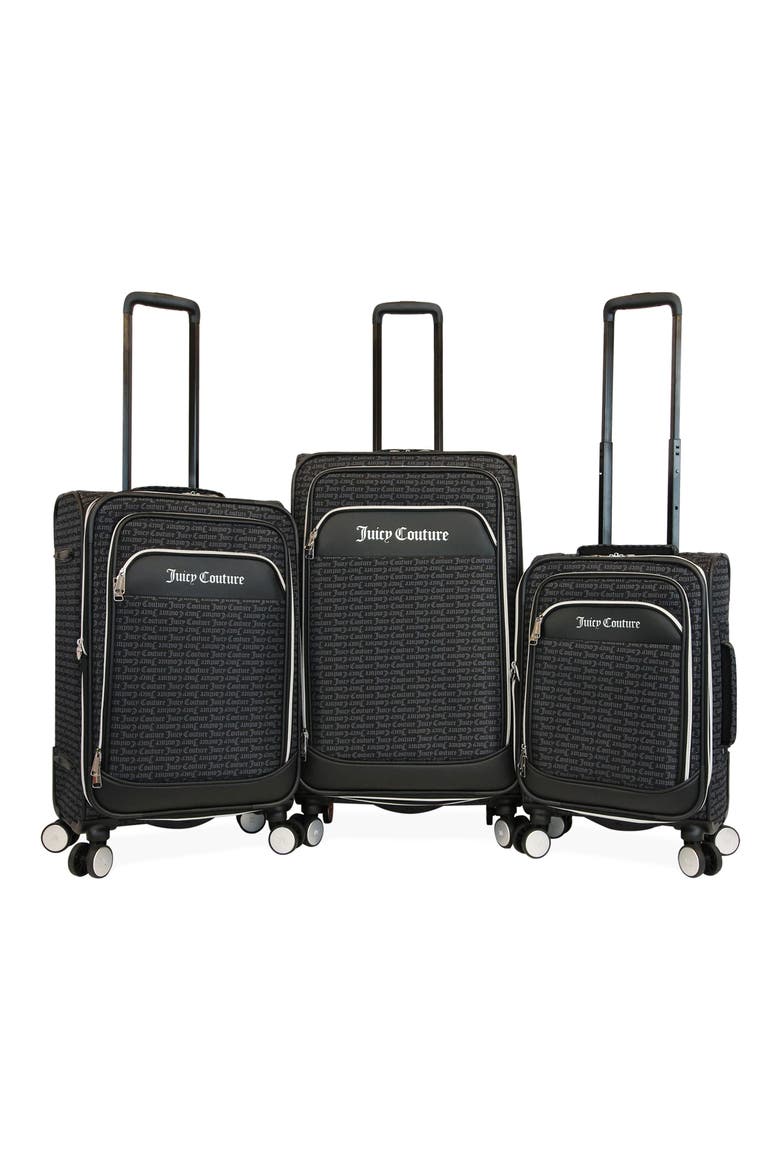 Morgana 3-Piece Luggage Set, Main, color, JC BLACK/ GREY